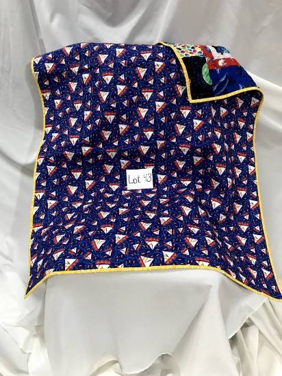 Sailboat Quilted Throw- Donated by Beth Becker