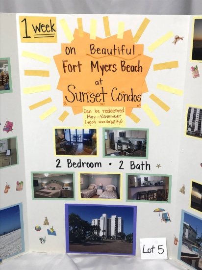 Fort Myers Condo, 1 Week Rental; upon availability May through October 2022