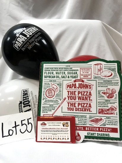 Papa Johns Pizza for a Year- One Free Pizza per Month- Donated by Papa John