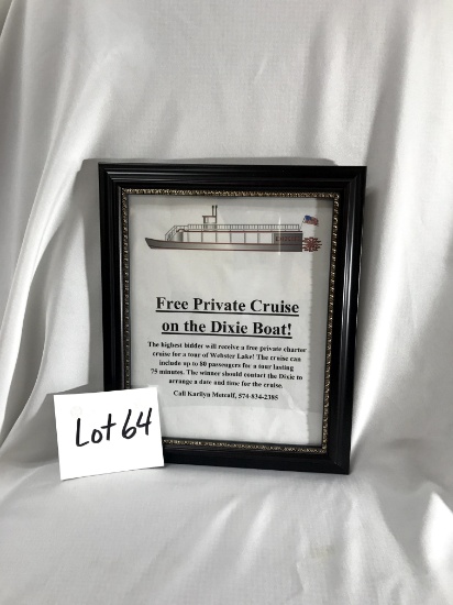 Private Curise on the Dixie, Up to 80 People. Donated by Dixie Sternwheeler