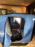 Ice Shanty w/ Universal Hitch, 3 Ice Fishing & 2 Reels
