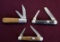 Lot of (3) Vintage Keen Kutter Pocket Knives