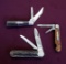 Lot of (3) Vintage Pocket Knives