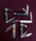 Lot of (5) Cowboy/Western Promotional Knives