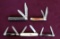 Lot of (5) Vintage Case XX Pocket Knives