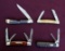 Lot of (4) Vintage Pocket Knives