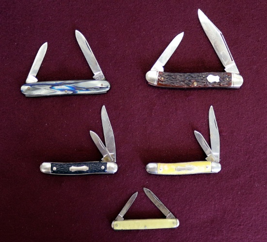 Lot of (5) Vintage Pocket Knives