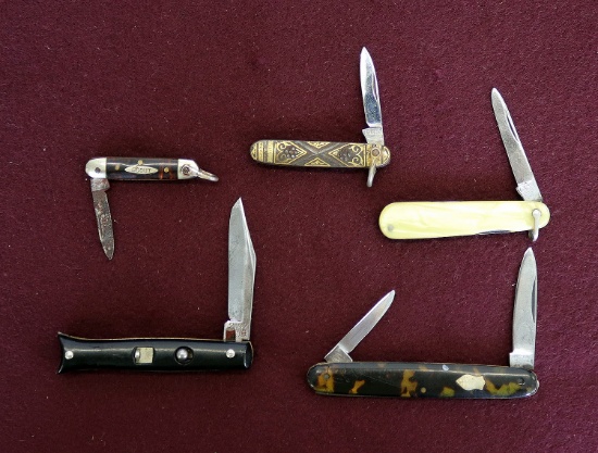 Lot of (5) Vintage Pocket Knives