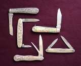 Lot of (5) Vintage Pocket/Fruit Knives