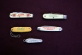 Lot of (5) Promotional Pocket Knives