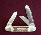 1977 NKC & DA Kissing Crane Canoe Pocket Knife