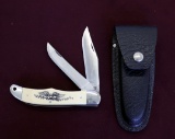Schrade USA Scrimshaw 2-Blade Folding Knife