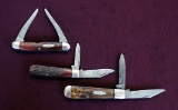 Lot of (3) Case XX Pocket Knives