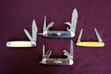 Lot of (4) Vintage Pocket/Camp Knives