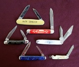Lot of (6) Vintage Promotional Pocket Knives