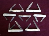Lot of (7) Pearl Type Knives