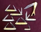 Lot of (8) Vintage Pocket & Promotional Knives