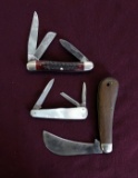 Lot of (3) Case XX Pocket Knives