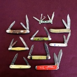 Lot of (9) Various Vintage Pocket Knives