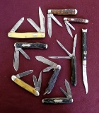 Lot of (9) Vintage Pocket Knives