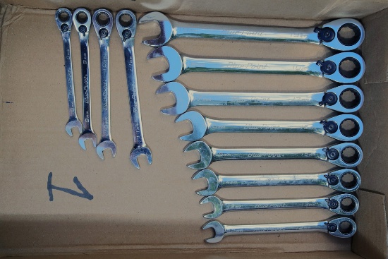 Set of 12 Blue Point Metric Ratcheting Wrenches