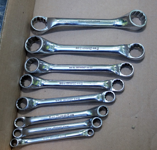 Set of Metric Box End Wrenches