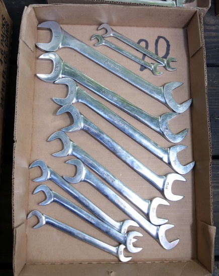 Set of Snap On 4toWay Angle Head Open End Wrenches