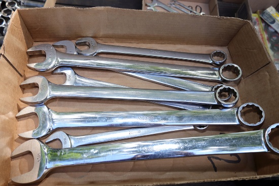 Set of (8) Snap On Open and Box End Wrenches
