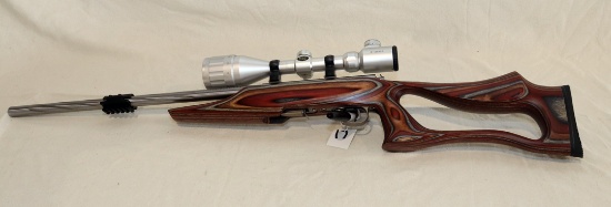 Savage Model 93 Stainless Twist Barrel 22 WMR Bolt Action Rifle w/Stainless A1 Optic Scope, Laminate