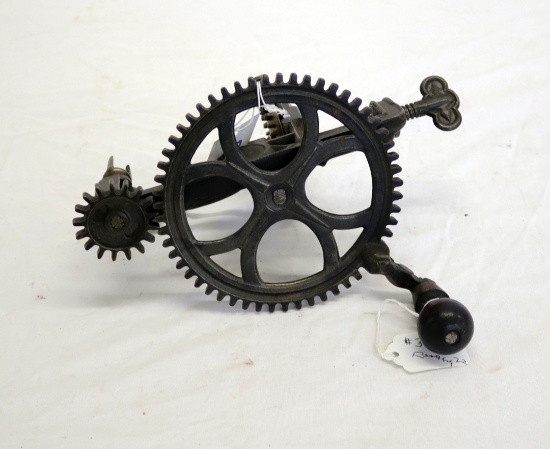 Cast iron apple parer pat'd 1868, 5.25" wheel