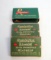 (3) ANTIQUE REMINGTON BOXES, 2 OF THEM ARE FULL OF 30.6 AND (1) 38 SPECIAL