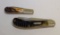 CASE 62100 1990 ABCA DOUBLE BLADE KNIFE AND A PARKER DAMACUS BLADE 1990 ABCA 1 BLADE KNIFE