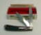 WINCHESTER 29105 BURNT ORANGE BONED JIGGING BULLET KNIFE W/ BOX