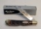 KA-BAR 1993 CK93 BONE HANDLE KNIFE AND BOX