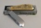 CONFEDERATE ETCHED KA-BAR UNION CP92 SINGLE BLADE KNIFE