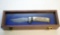 MILLER NAPPANEE DAMACUS BLADE ANTLER HANDLED KNIFE 9