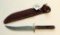 CASE NKCA 1991 #80 HUNTING KNIFE W/ SHEATH
