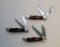 (3) CASE HEAVY DUTY XX KNIVES SOME LIGHT RUST ALL 5.5