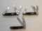 (3) CASE 3-BLADE AND (1) 2-BLADE POCKET KNIVES LIGHT RUST IN ORIGNAL BOX