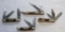 (4) FIGHT'N ROOSTER (2) 3- BLADE, (2) 2-BLADE 1992 NORTHERN INDIANA KNIFE C