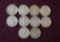(10) WALKING LIBERTY HALVES