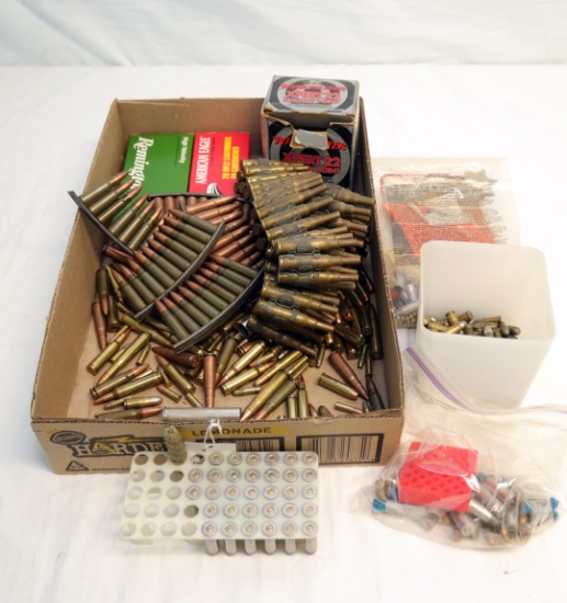 LARGE AMOUNT OF VARIED BULLETS ALONG WITH SOME 30-30
