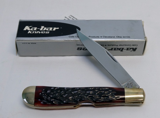 KA-BAR STAG CL88 SINGLE BLADE KNIFE