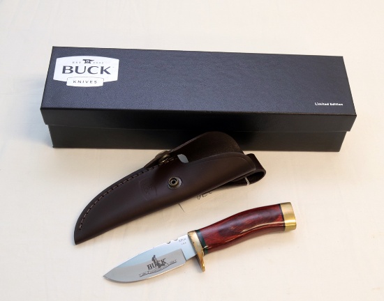 BUCK APPROXIMATE 6" SKINNER 109/437 KNIFE W/ BOX AND SHEATH