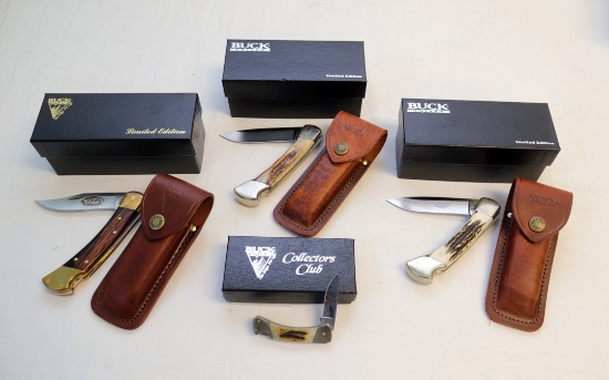 (4) BUCK KNIVES