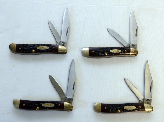 (4) SMALLER CASE 2-BLADE POCKET KNIVES