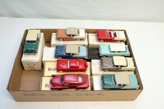 (9) BROOKLIN DIECAST CARS