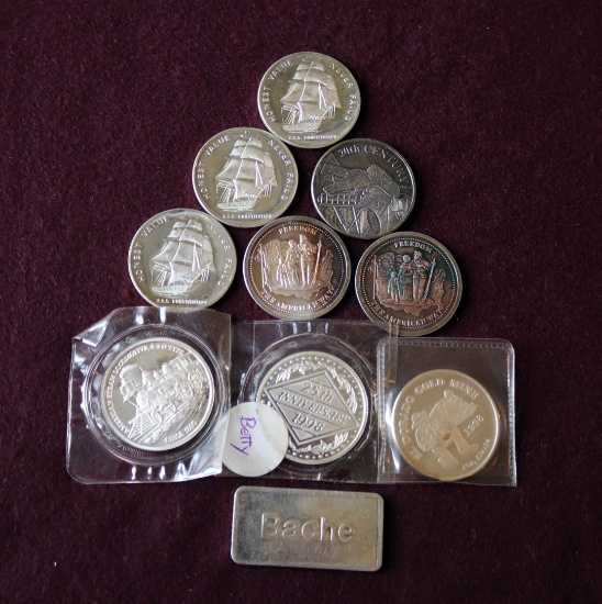 (10) 1 OZ SILVER ROUNDS