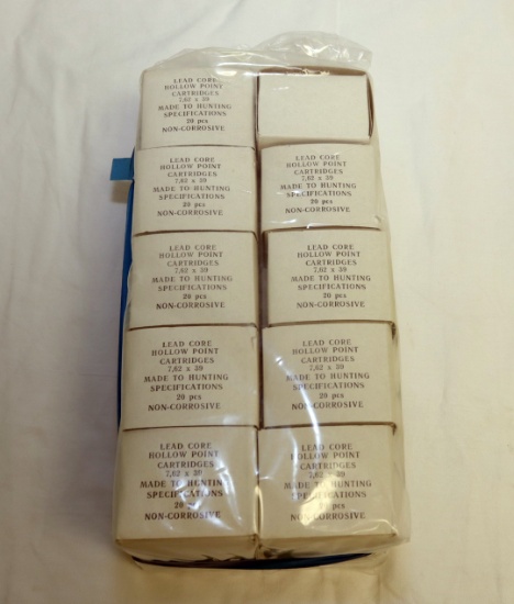 (10) NEW BOXES OF 7.62X39 HOLLOW POINT