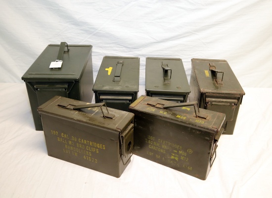 (6) STEEL AMMO BOXES